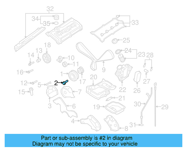 Vibration Damper Bolt 078-105-229-D - View 5