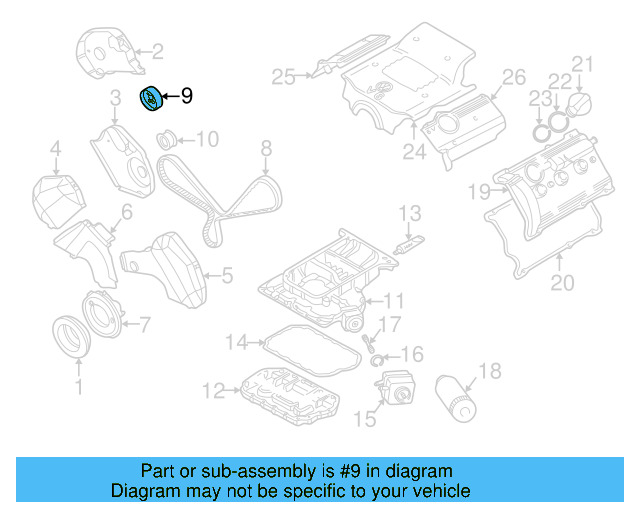 Tension Pulley 078-109-243-S - View 6