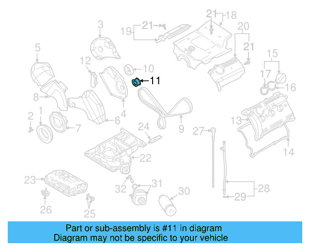 Idler Pulley 078-109-244-H - View 2
