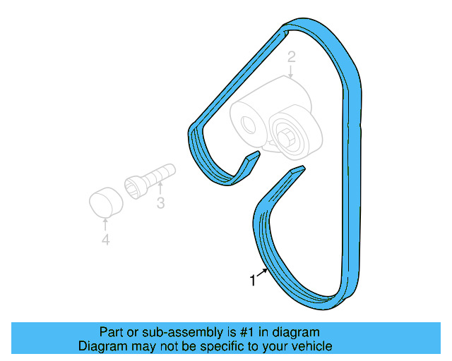 Serpentine Belt 078-903-137-BC - View 3