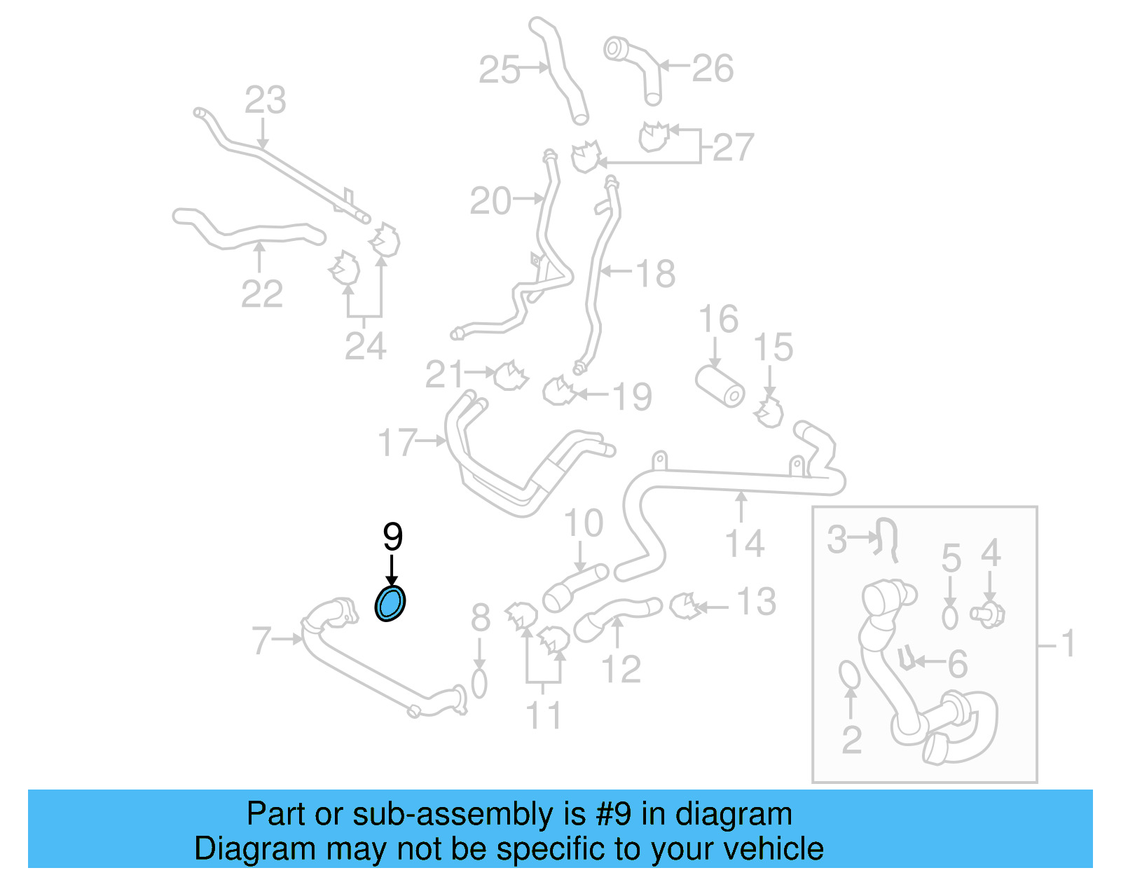 Water Pipe Gasket 079-103-121-AH - View 16