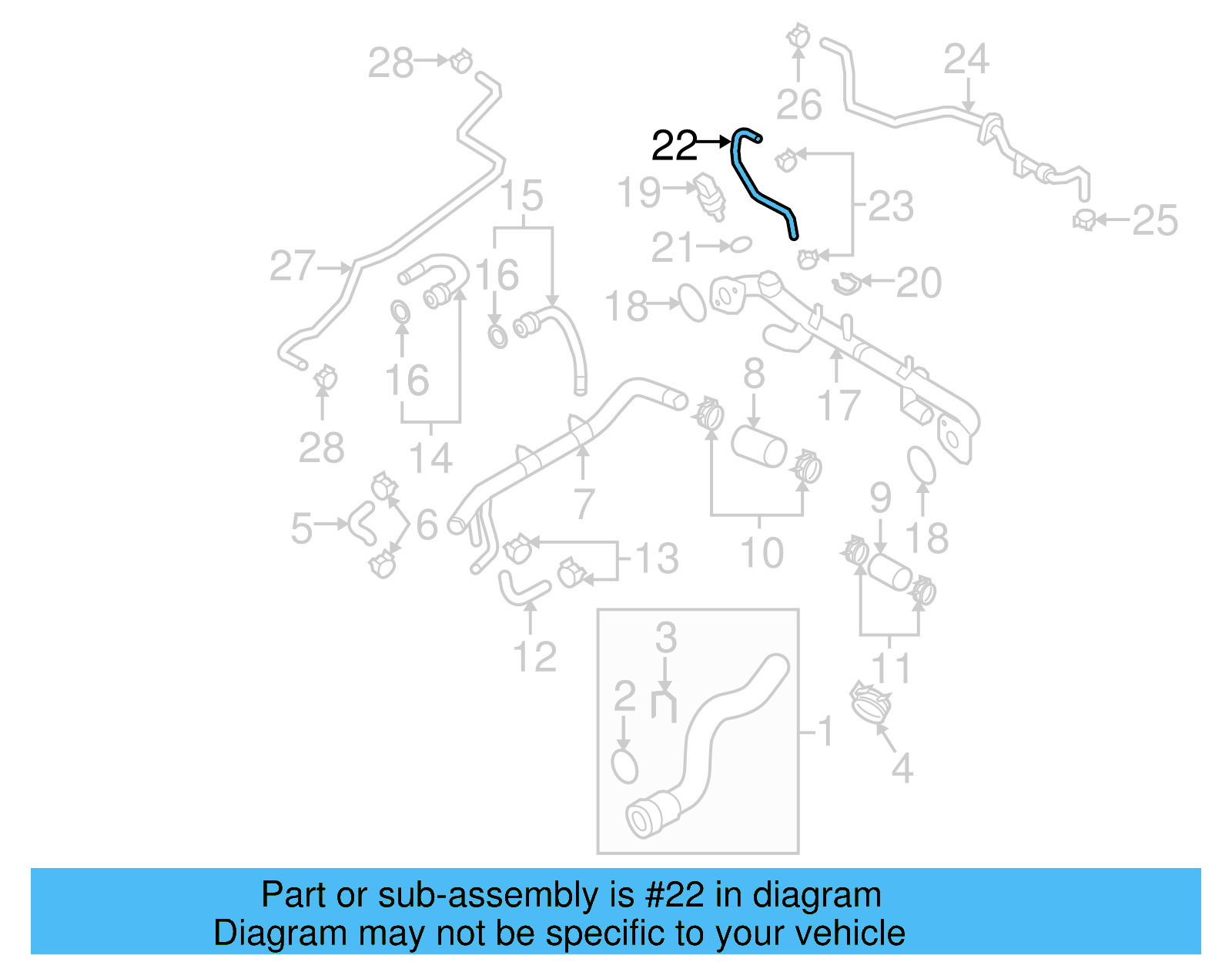 Connector Hose 079-121-107-AH - View 3