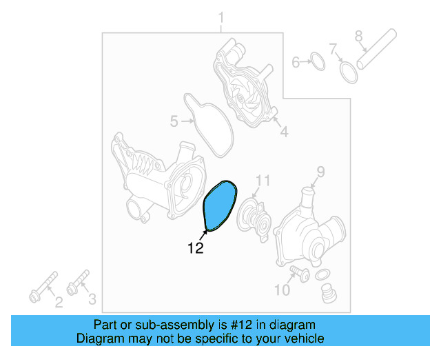 Thermostat Gasket 079-121-119-C - View 3