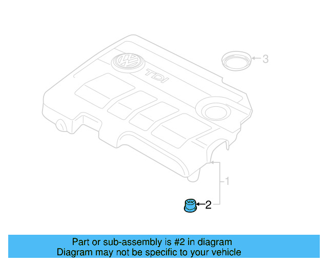 Engine Cover Retainer 07C-103-226 - View 25