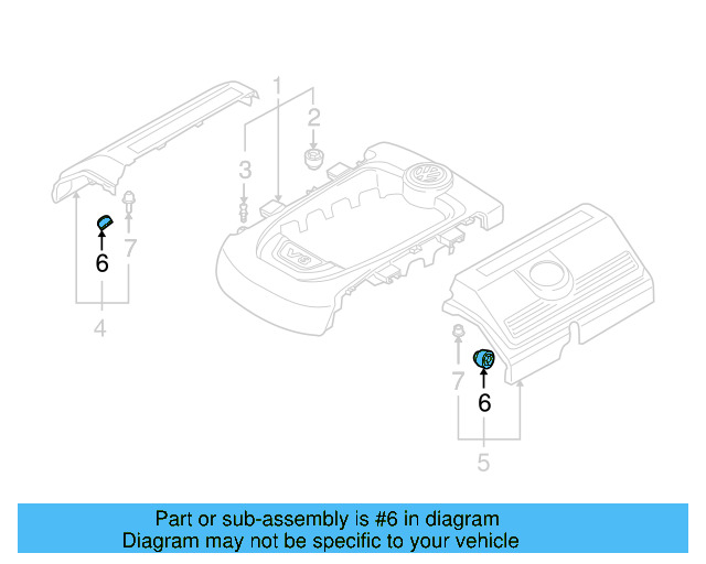 Engine Cover Retainer 07C-103-226 - View 23