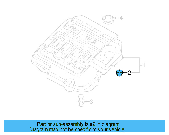Engine Cover Retainer 07C-103-226 - View 14