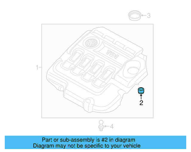 Engine Cover Retainer 07C-103-226 - View 15