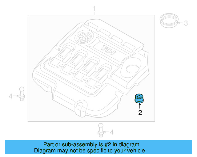 Engine Cover Retainer 07C-103-226 - View 16
