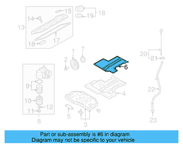 Oil Pan Gasket 07C-103-609-K - View 3