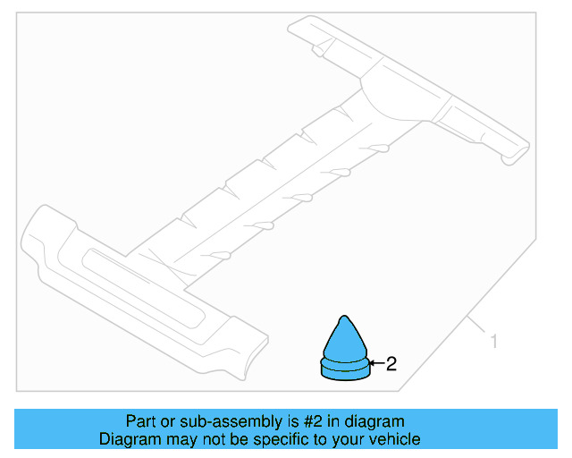 Engine Cover Grommet 07C-133-588-G - View 10