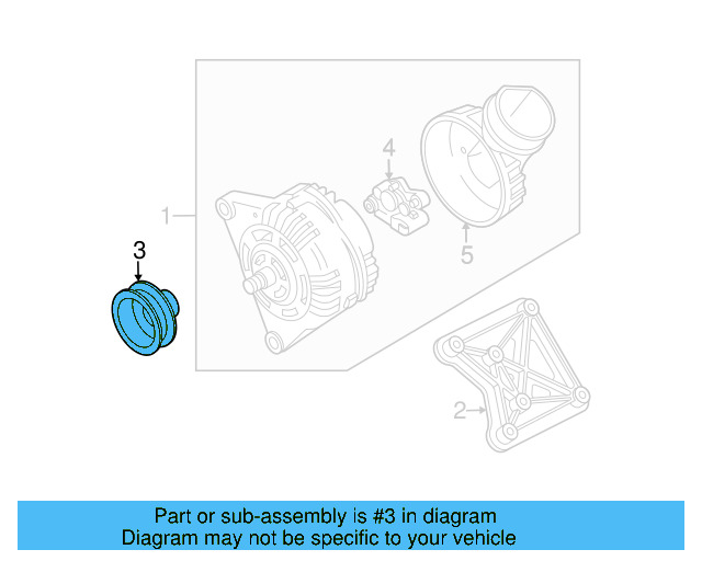 Pulley 07D-903-119 - View 5