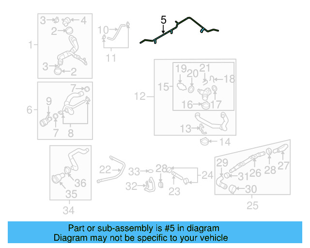 Water Inlet Pipe 07K-121-065-P - View 23