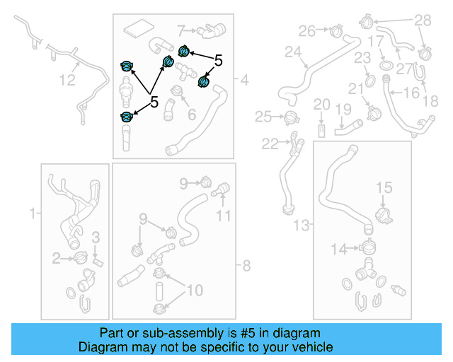 Water Inlet Pipe 07K-121-065-P - View 25