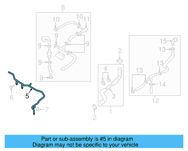 Water Inlet Pipe 07K-121-065-P - View 26