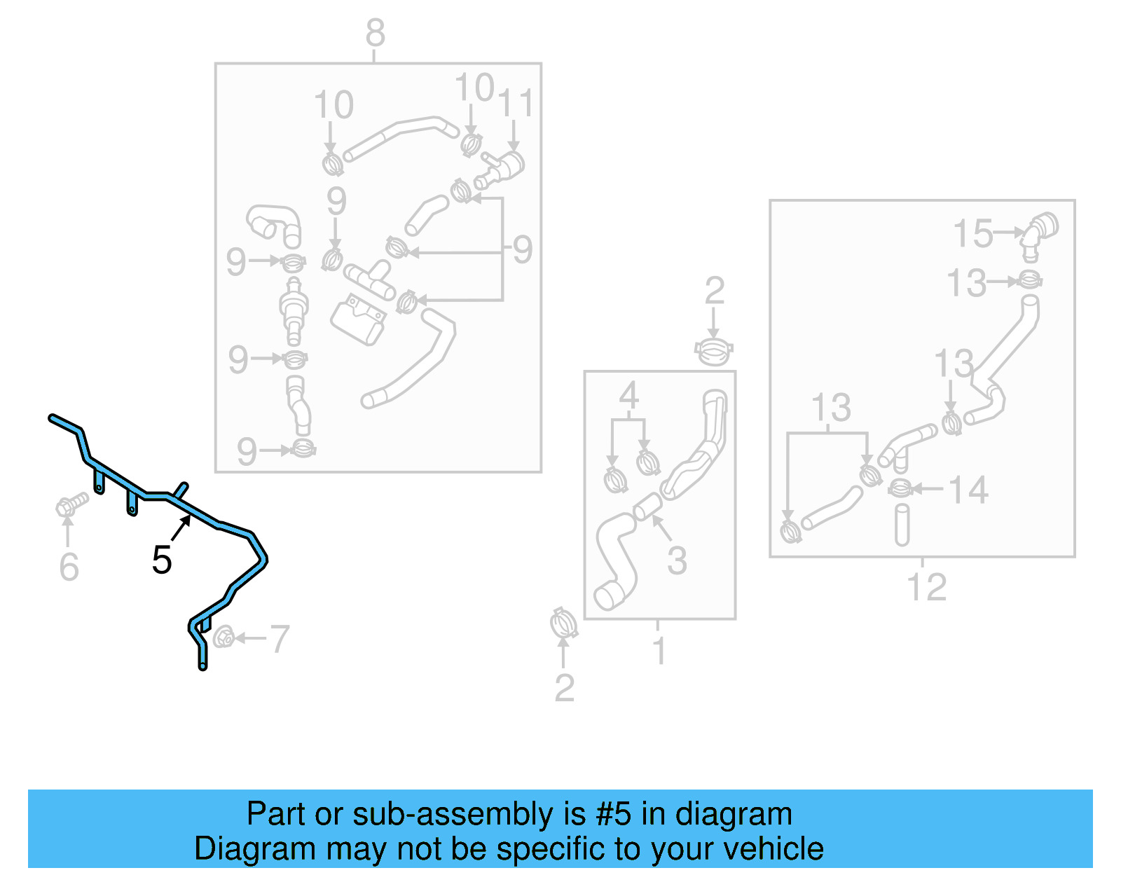 Water Inlet Pipe 07K-121-065-P - View 76