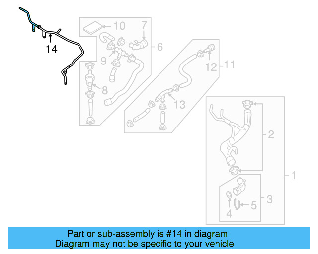 Water Inlet Pipe 07K-121-065-P - View 67