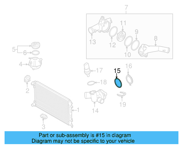 Flange Seal 07K-121-149 - View 45
