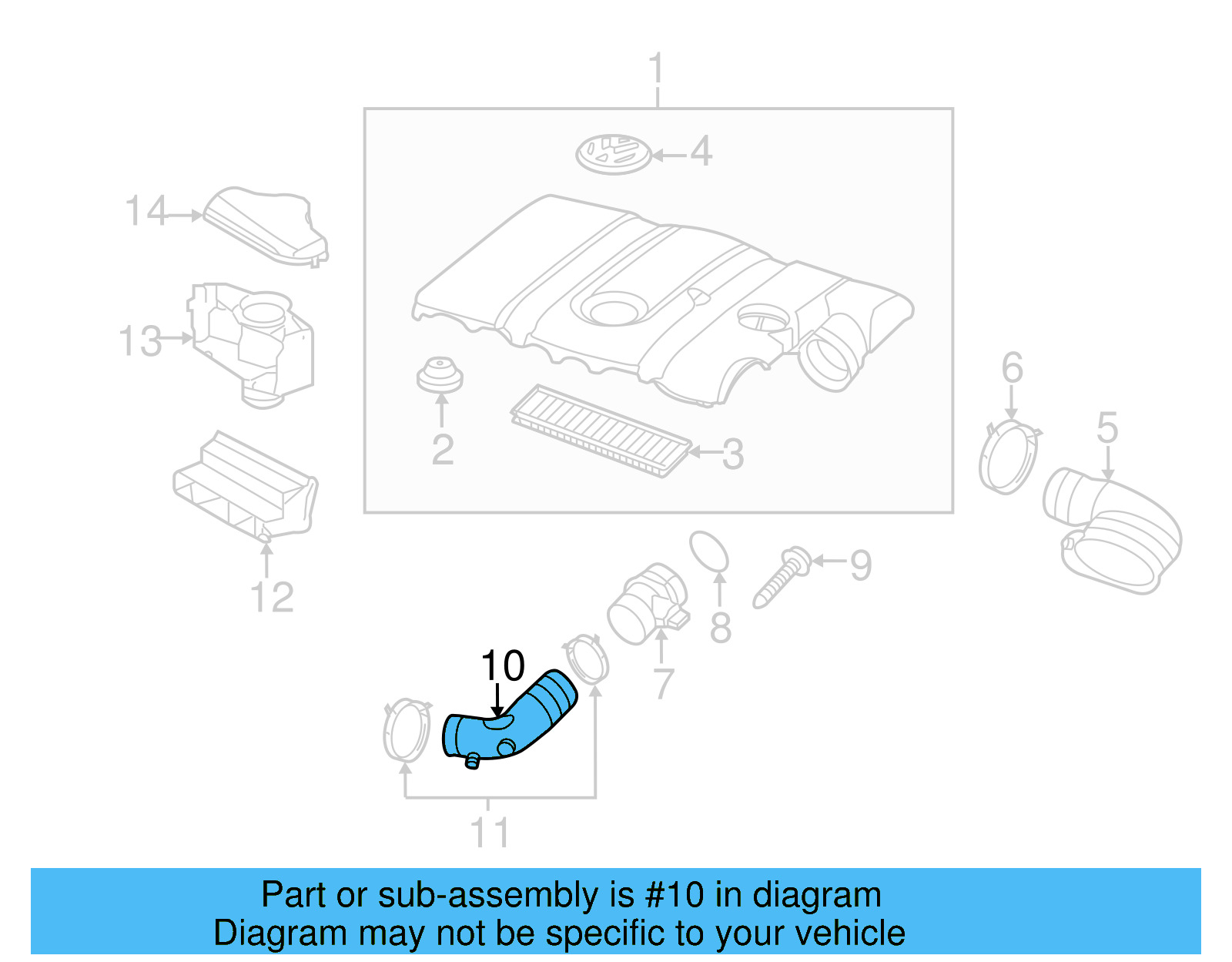 Intake Duct 1K0-129-618-AD - View 52