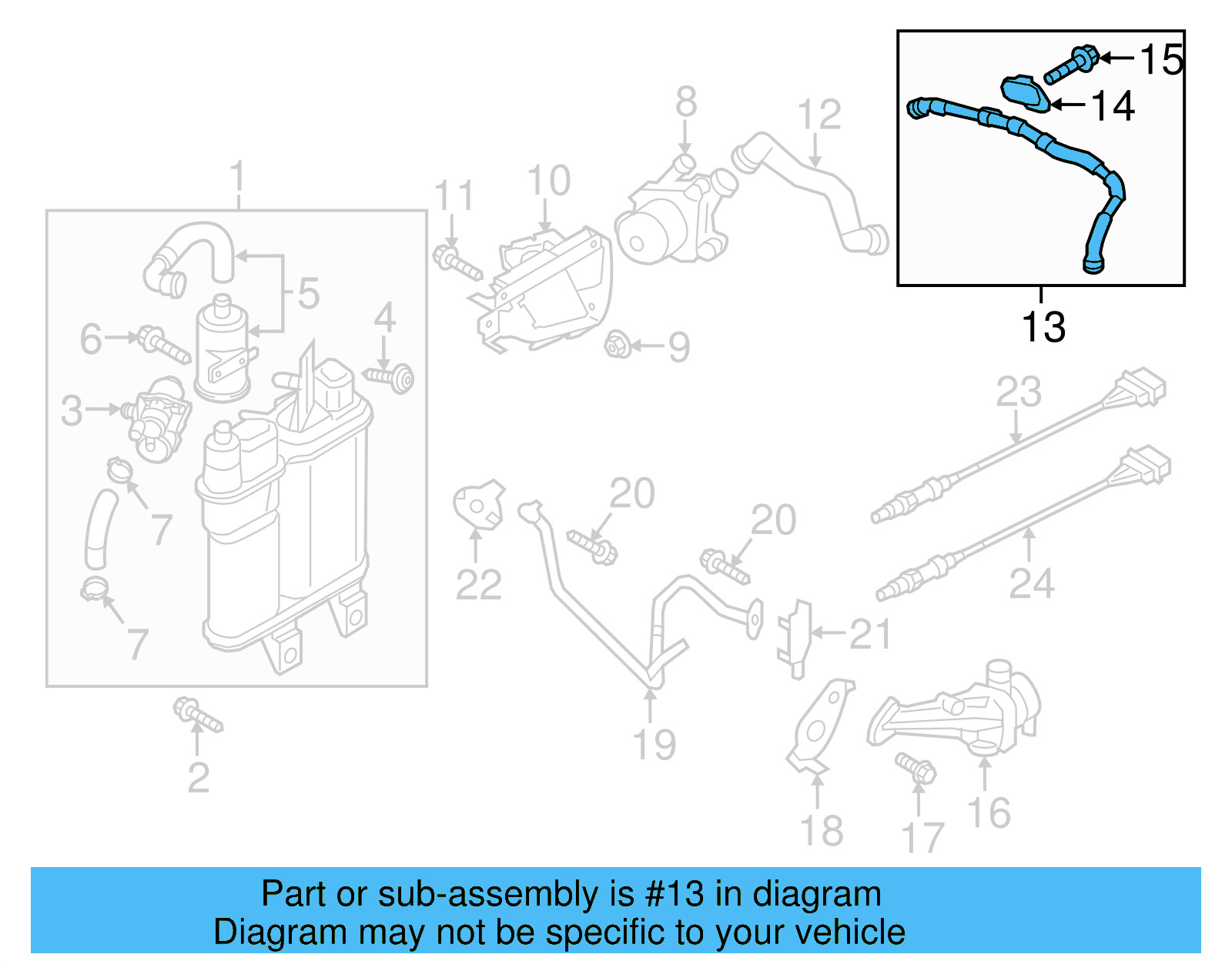 Connector Tube 07K-131-125-E - View 19