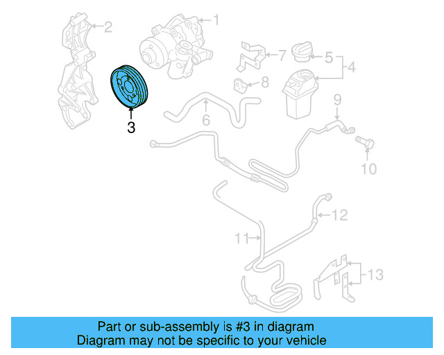 Pump Pulley 07K-145-255 - View 6