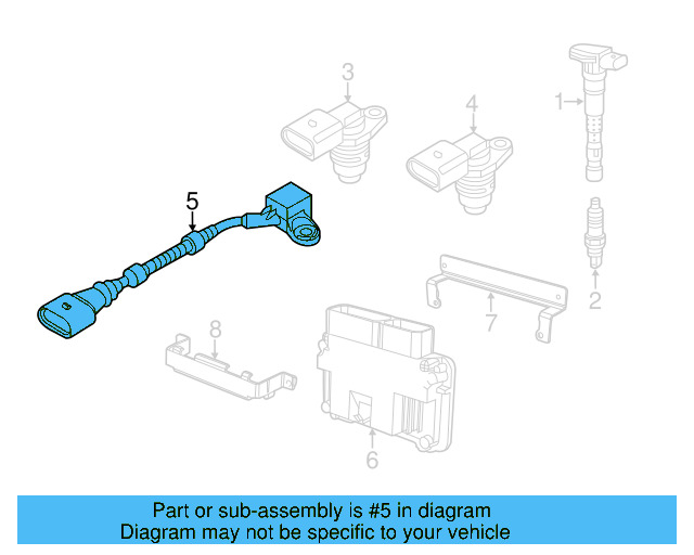 Crankshaft Position Sensor 07K-906-433-B - View 32