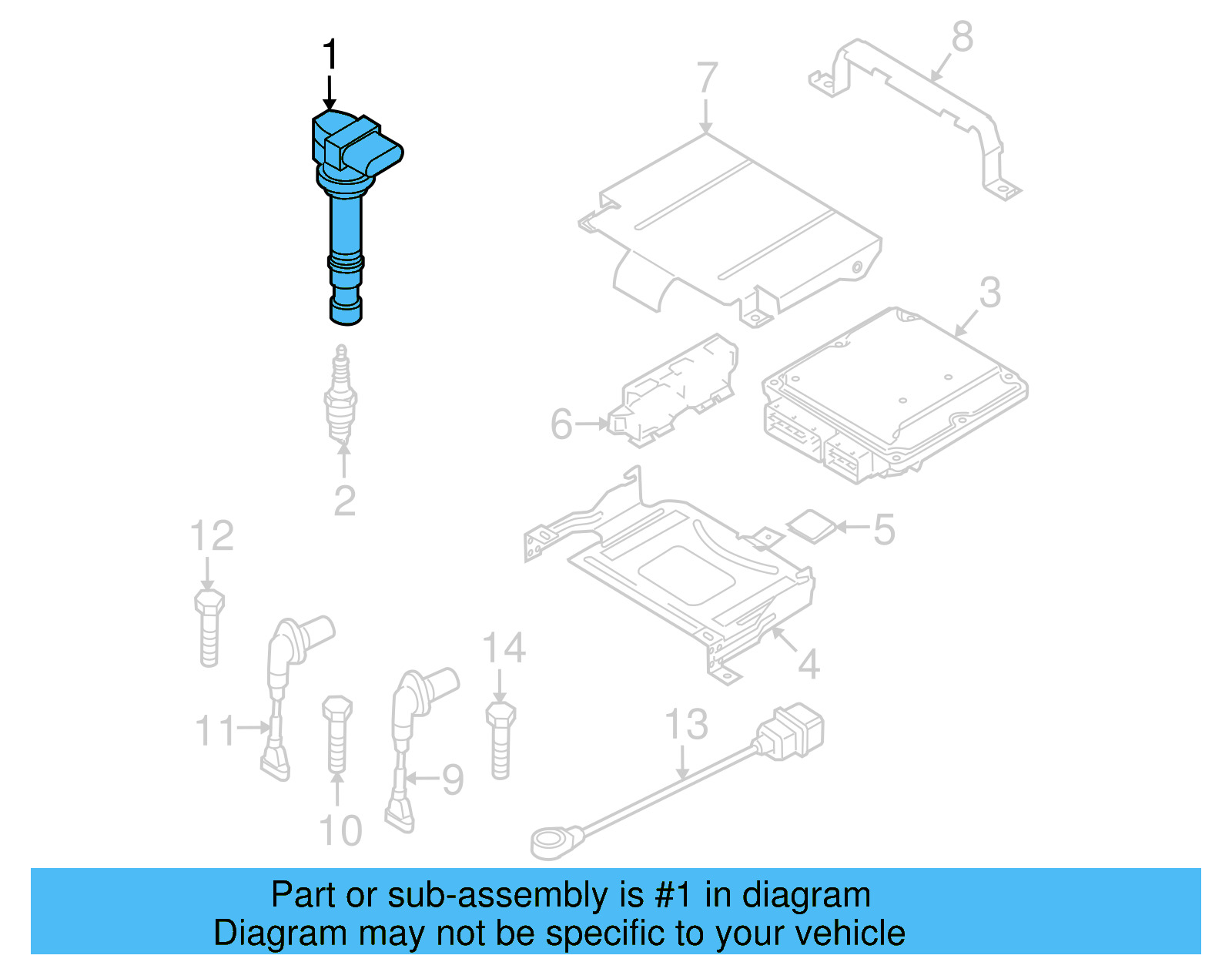 Ignition Coil 07K-905-715-G - View 13