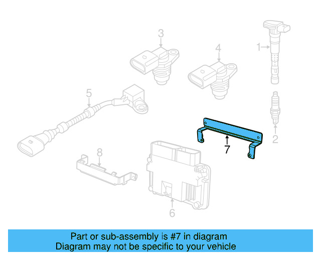 Mount Bracket 5K0-906-507 - View 28