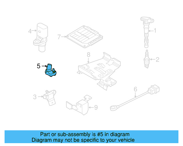 Crankshaft Position Sensor 07K-906-433-B - View 28