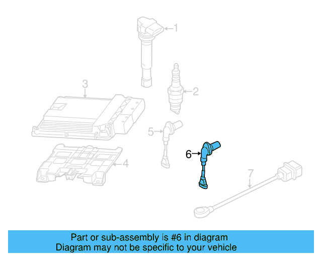 Crankshaft Position Sensor 07K-906-433-B - View 30