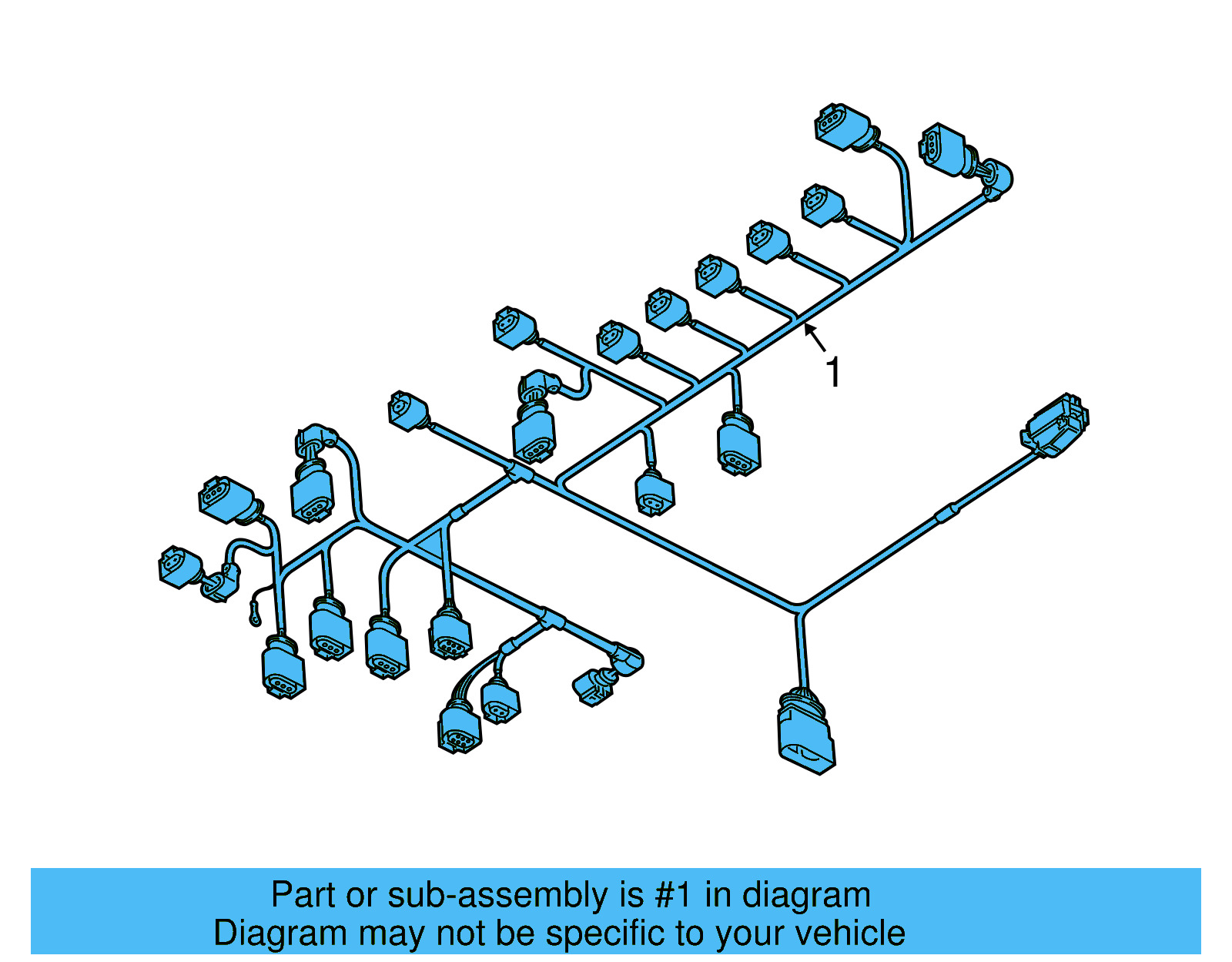 Engine Harness 07K-972-619-AN - View 2