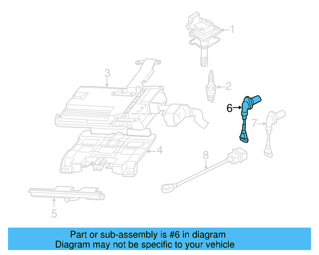 Engine Camshaft Position Sensor 07L-905-163-C - View 11