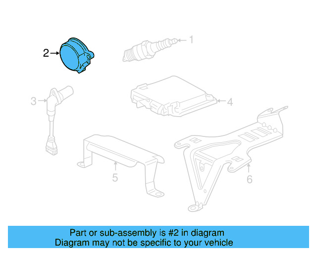 Engine Camshaft Position Sensor 07L-905-163-C - View 48