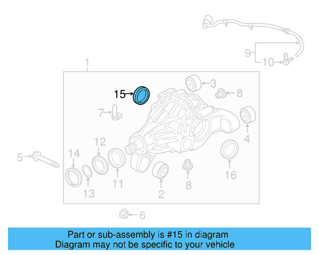 Axle Seal 0AA-409-189-H - View 2