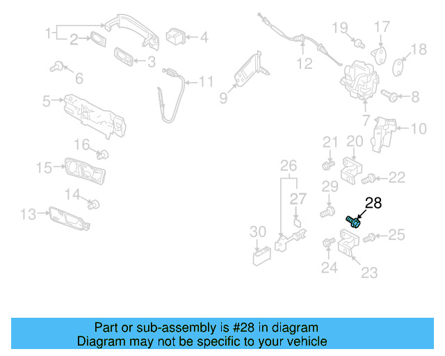 Door Check Bolt N-912-032-02 - View 20