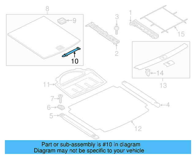 Handle Retainer 7P6-863-637-A - View 3