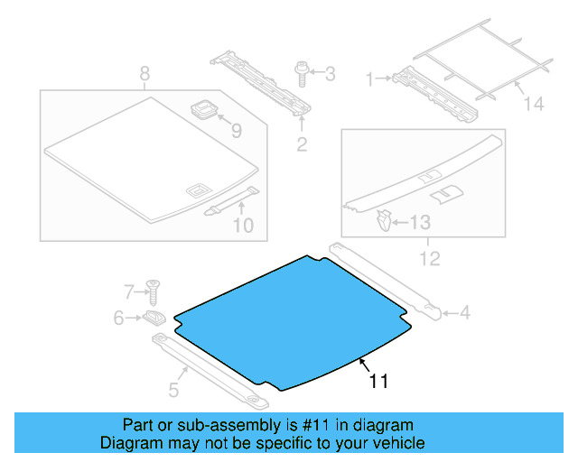 Compartment Trim 7P6862607ZHY - View 3