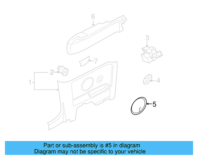 Speaker Grille 3B0-868-149-U71 - View 28