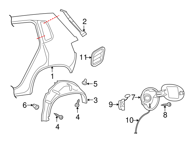 Drain Hose 3D0-809-937-B - View 42