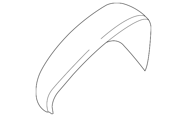 Mirror Cover (Unpainted) 561857538agru - View 2