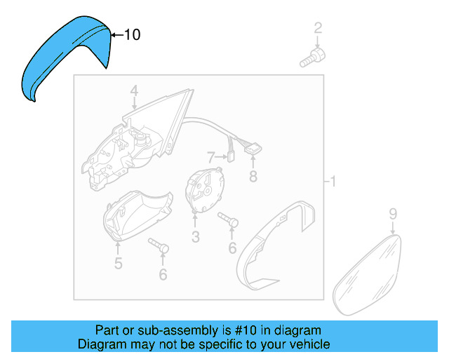Mirror Cover (Unpainted) 561857537agru