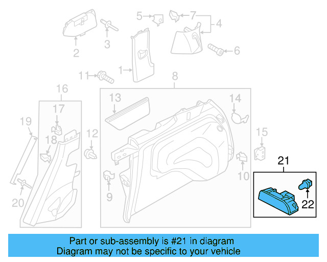 Luggage Lamp 3G0-947-101-A - View 57