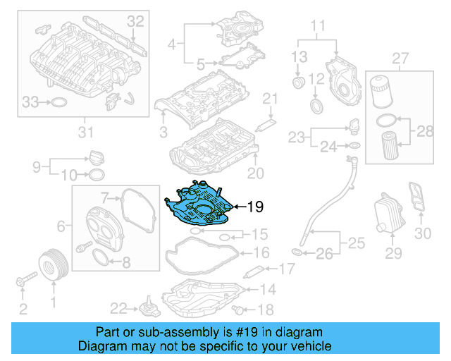 Oil Pan Baffle 06K-103-138-Q - View 3