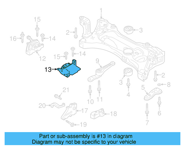 Motor Mount 5Q0-199-555-BG - View 5