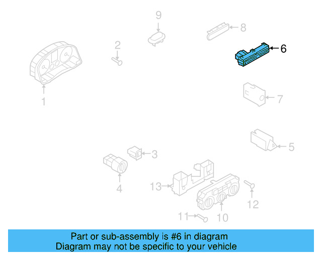 Air Bag Lamp 5N0-919-234-1QB - View 3