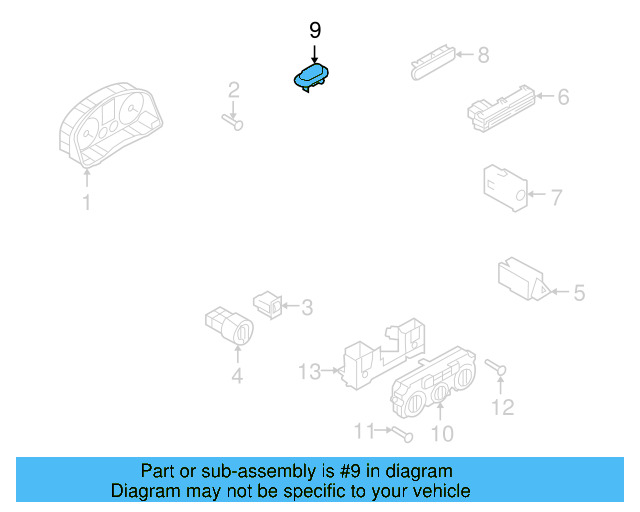 Sunlight Sensor 1Q0-919-068-A - View 3