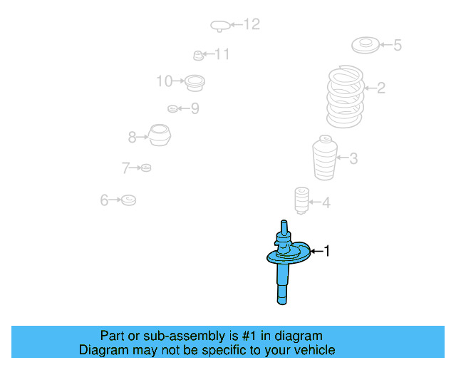 Strut 1J0-413-031-BH - View 8