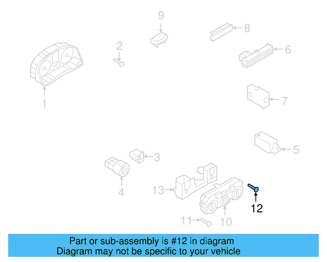 Heater Control Screw N-910-276-01