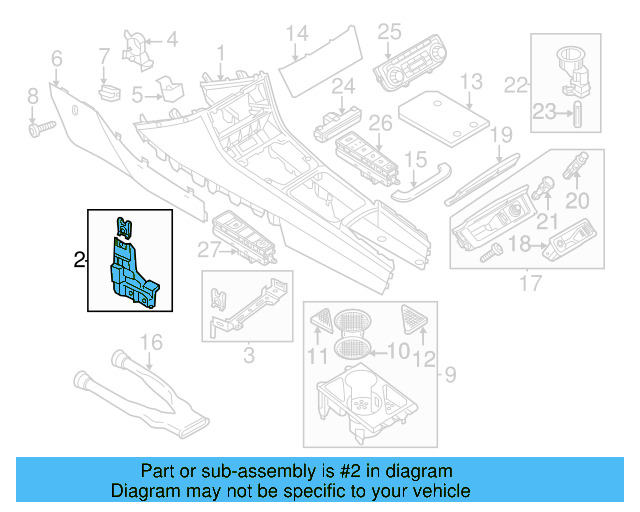 Retaining Bracket 3C1-863-143-A - View 13