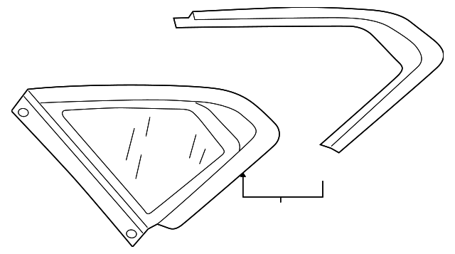 Quarter Glass 3G8-845-298-P-NVB