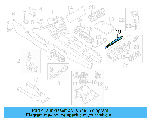 Ashtray Cover 3AA-857-351-ZQX